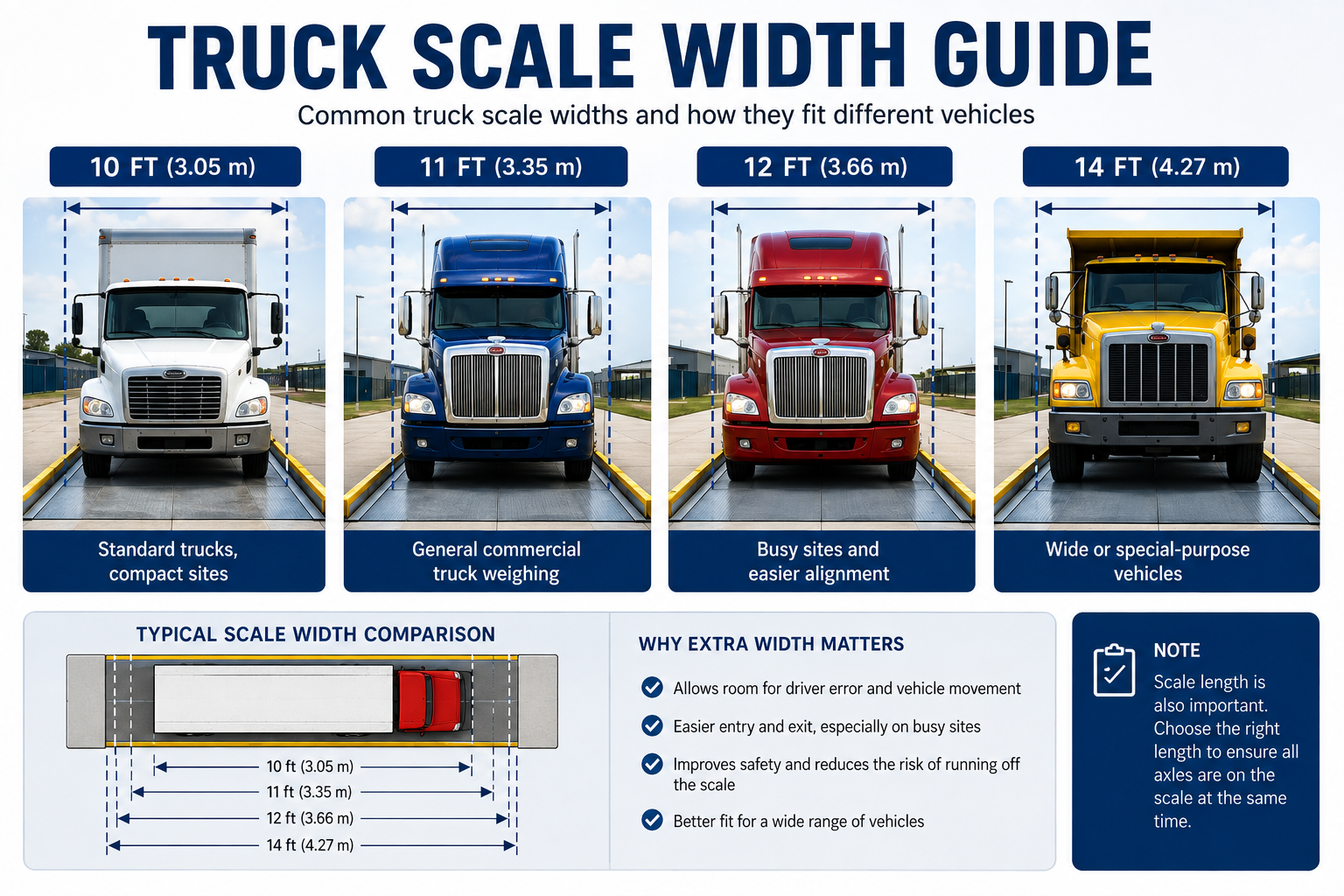 TRUCK SCALE WIDTH GUIDE