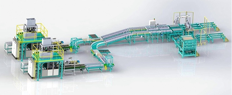 50L automatic weigh‑bagging conveying palletizing integrated system